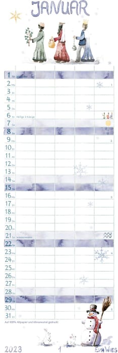 Watercolor Family Planner