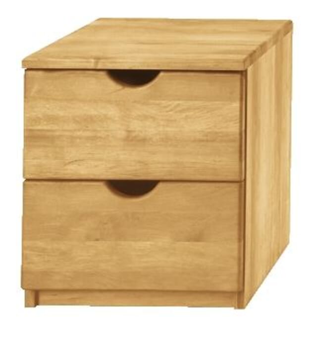 Livipur mobile pedestal / bedside cabinet, natural