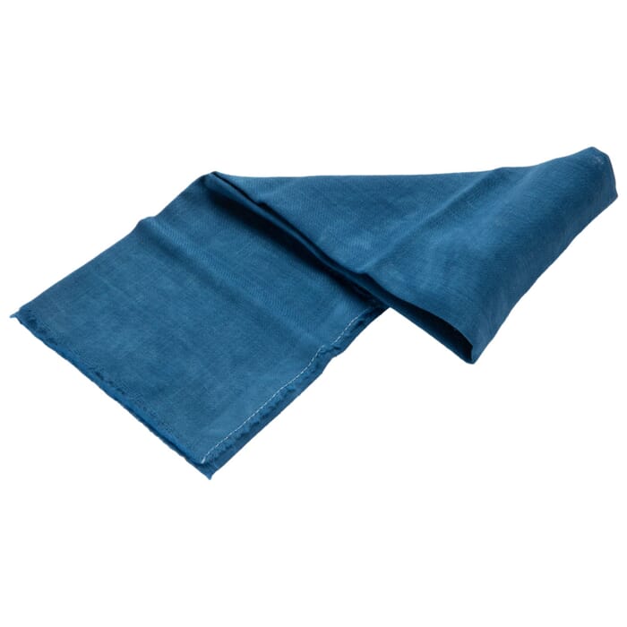 Tela de juego de lana azul
