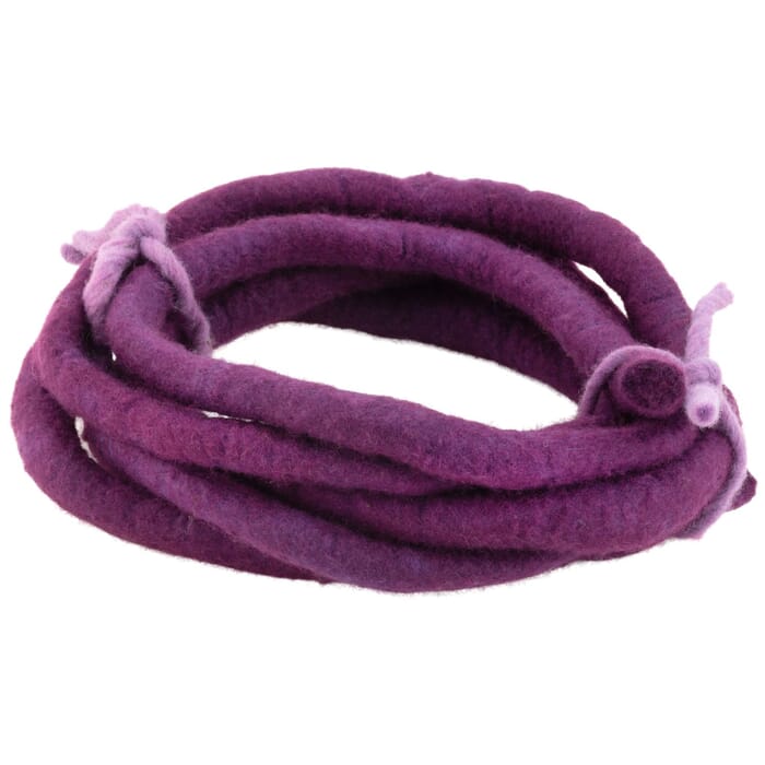 Felt bands, thick purple