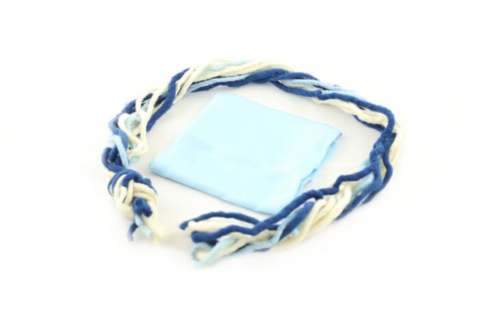 Craft set veils for children blue