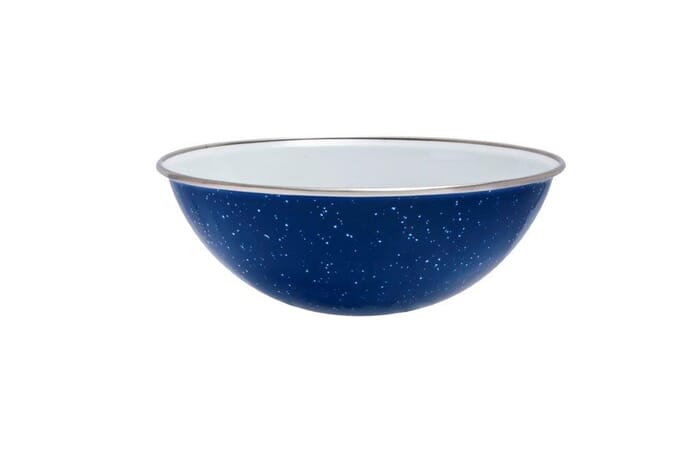 Enamel bowl, blue
