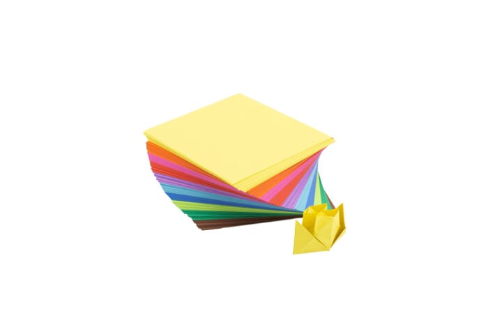 Papel plegable de origami, luz 16 x 16