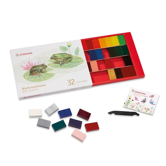 Stockmar wax colouring blocks, 32 colours 