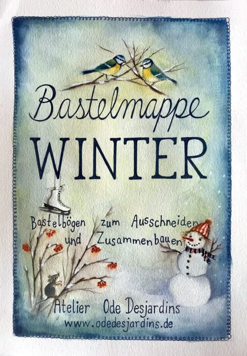 Winter craft folder