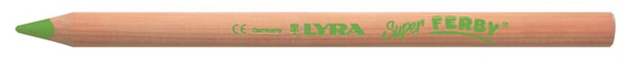Super Ferby crayon de couleur, individuel en 26 couleurs vert mai