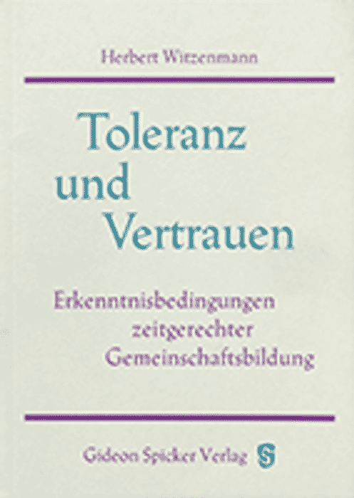 Toleranz und Vertrauen