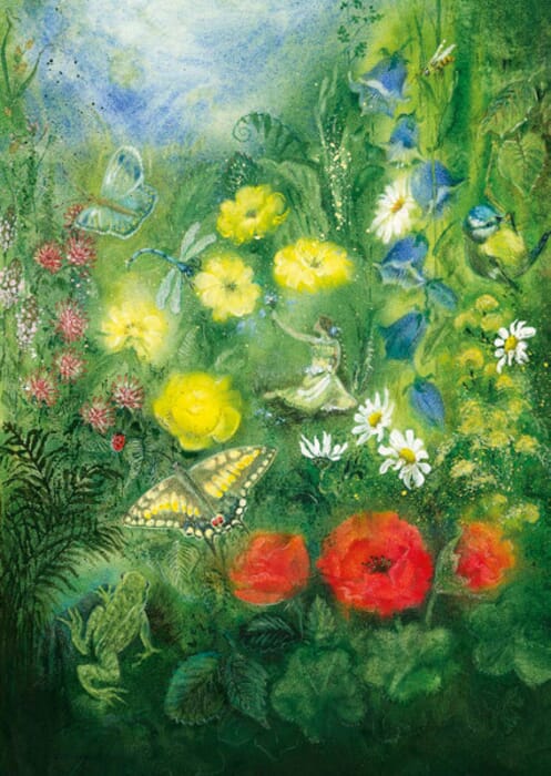 Postcard Sea of Flowers