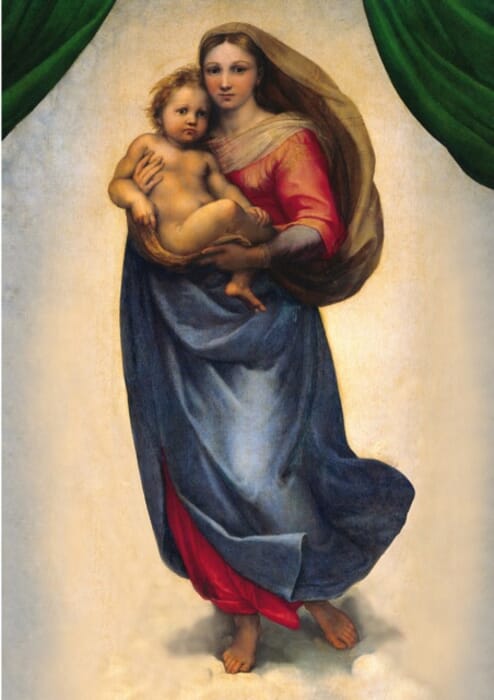 Kunstdruck: Madonna von Raffael 