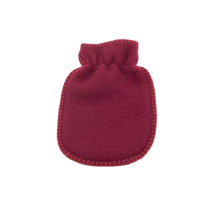 Hot water bottle cover, small  bordeaux