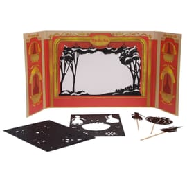 Shadow theatre with figures