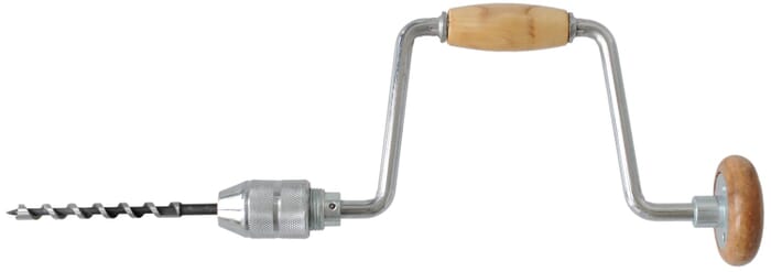 Hand Drill with 3 Drills in a Case