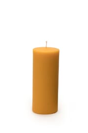Tall pillar candle with fine structure
