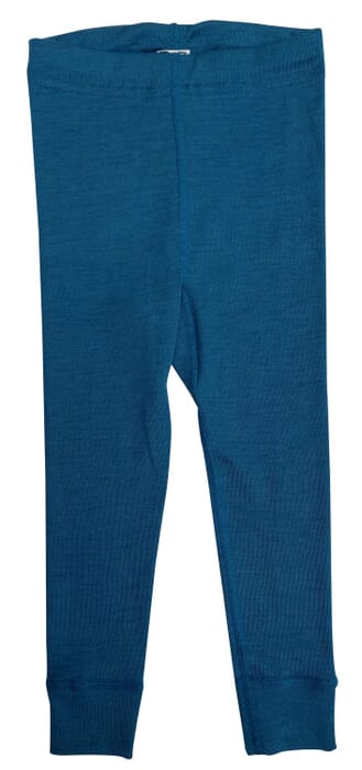 Pantaloni lunghi in lana e seta, blu mare 128