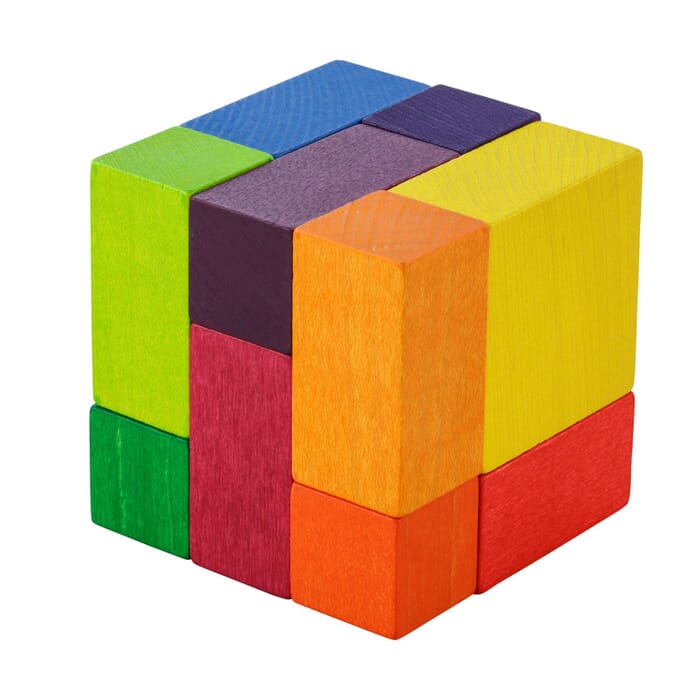 Puzzle à cubes sur élastique Angulaire