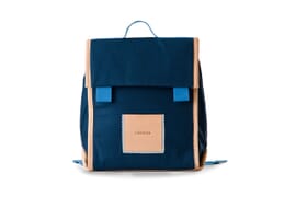 Satchel made from organic cotton in blue