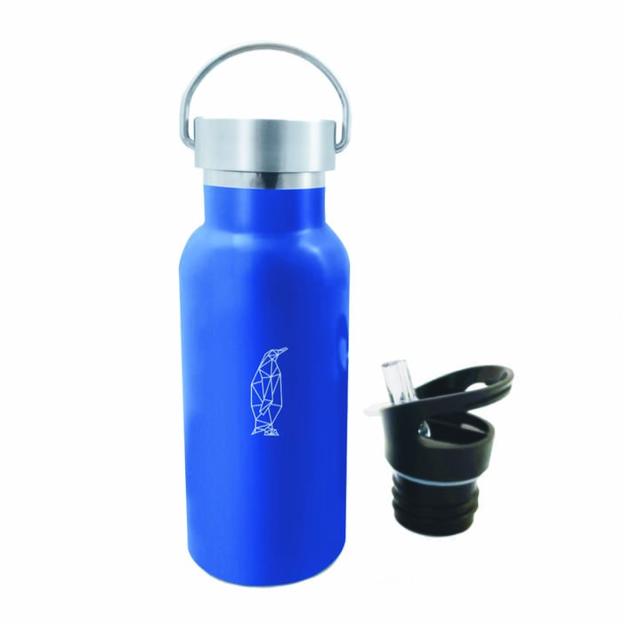 Thermos Flask with Penguin Blue