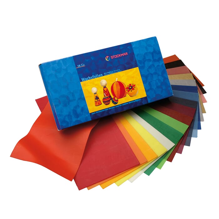 Wide wax foils in 18 colours