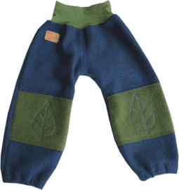 Pantalon en laine foulée 