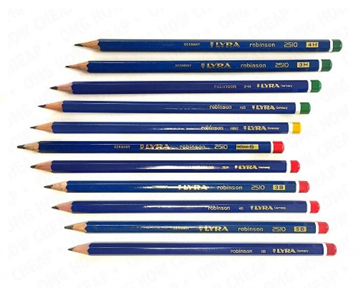Bleistift dünn, sechseckig 2B