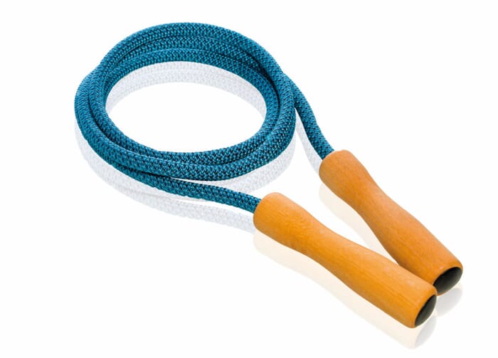 Skipping Rope with Beech Wood Handles Blue Shades 170 cm