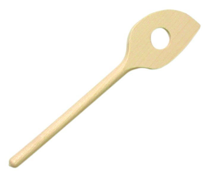 Wooden Spoon 18 Cm Pointed / Perforated
