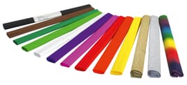 Crepe paper, 10 colours assorted