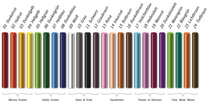 Bâtonnets de couleur Seccorell, individuels  incarnat