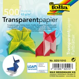 Folding sheets of tracing paper 500 sheets, assorted colours