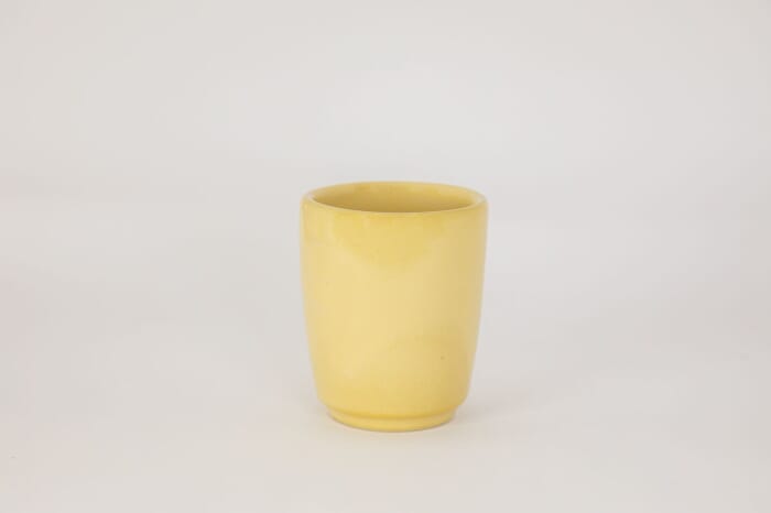 Small ceramic mug 2s yellow