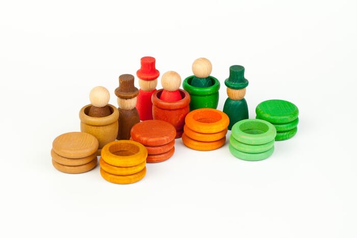 Set autunnale di giocattoli in legno Grapat