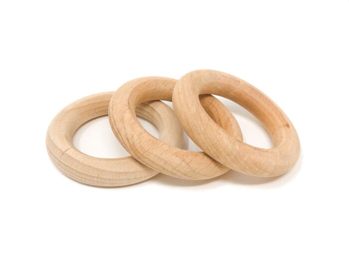 Grapat wooden toy 3 rings, small