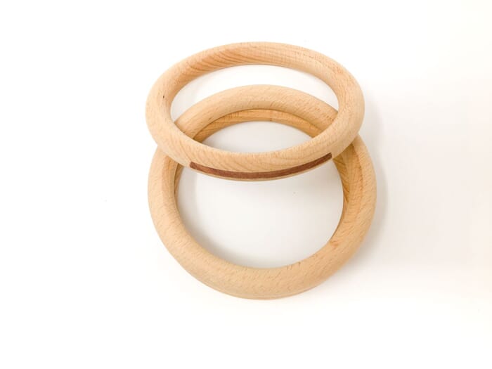 Grapat houten speelgoed 3 ringen, groot