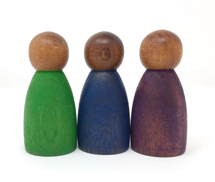 Grapat wooden toy children, dark wood