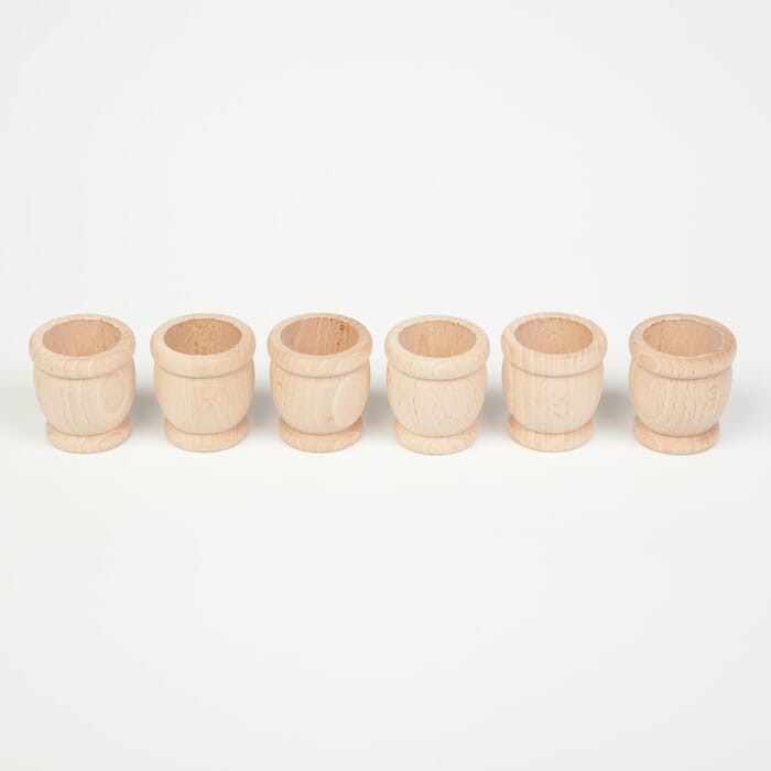 Grapat wooden toy 6 cups, nature
