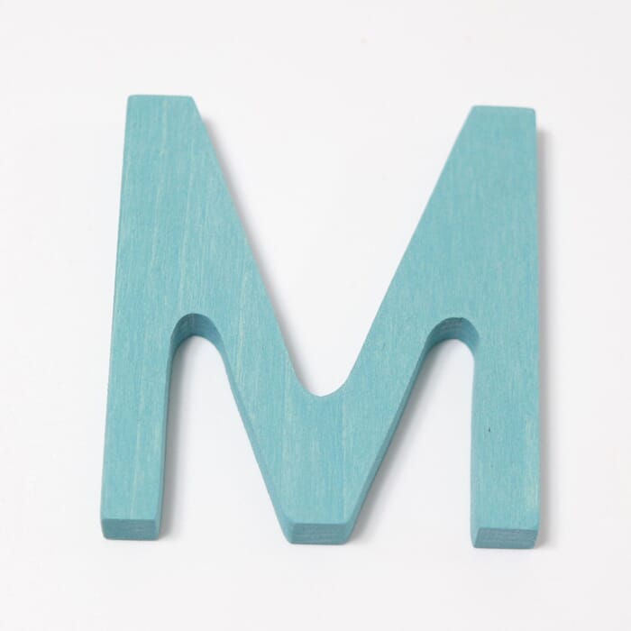 Grimms letters made of wood M