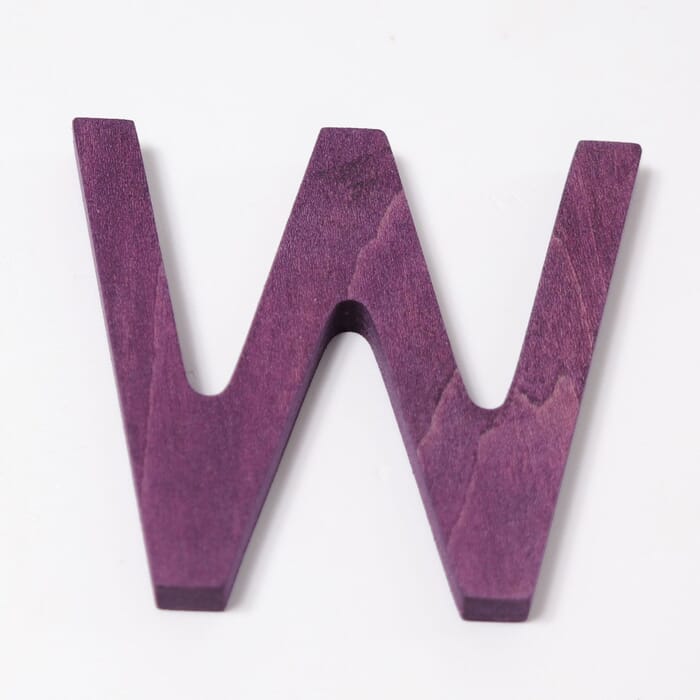 Grimms lettere in legno W