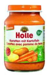 Holle Demeter jars of carrots with potatoes