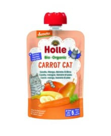 Holle Demeter-Pouchy Carrot Cat - carotte, mangue, banane et poire