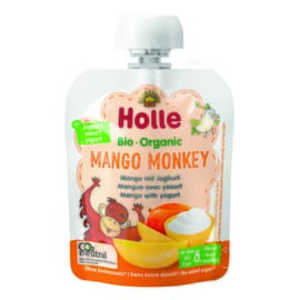 Holle Organic Yoghurt Pouchy Mango Monkey - Mango with Yoghurt
