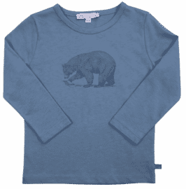 Camiseta de manga larga con motivo de oso