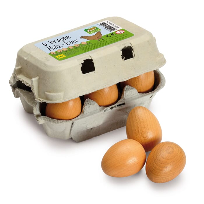 Huevos, marrón en cartón