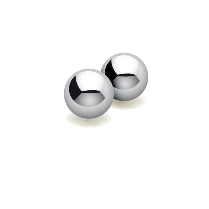 Two steel balls 