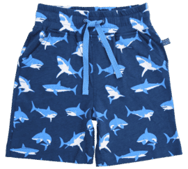 Pantalones cortos con estampado de tiburones