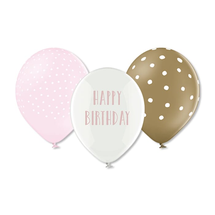 Lufballons Happy Birthday, pastell 