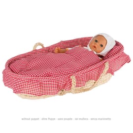 Doll carrier with bedding