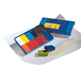 Blocchi da colorare a cera Stockmar, 12 colori in una scatola pieghevole