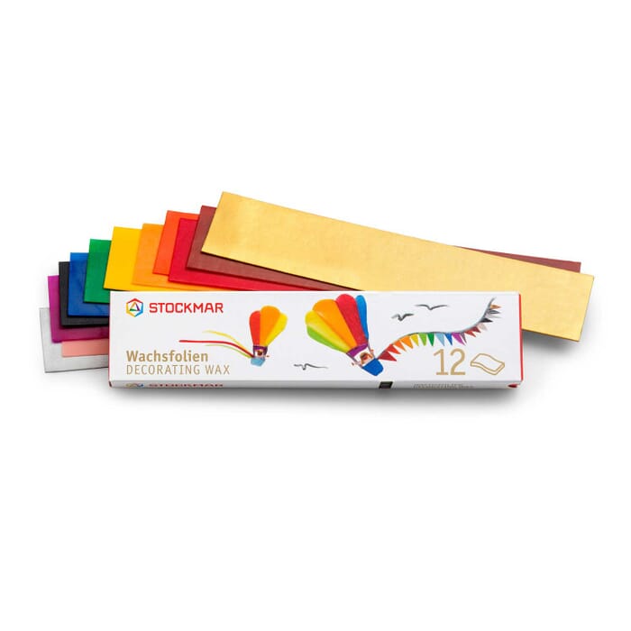 Narrow wax foils in 12 colours