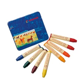 Stockmar wax crayons, 8 colours - Waldorf assortment