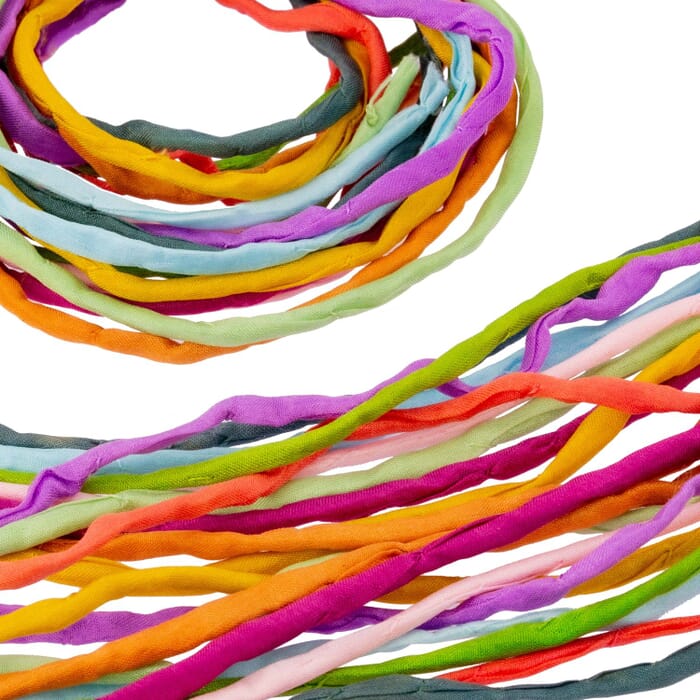 Filges Silk Cords 10 pieces in Assorted Colours